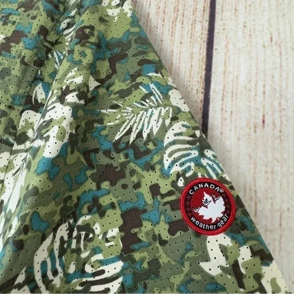 Canada Weather Gear Mens Vented Floral Camou performance shirt size Medium - Picture 7 of 14